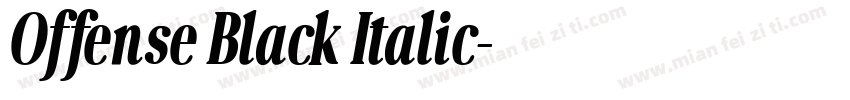 Offense Black Italic字体转换